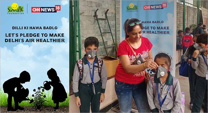 CNN-News18 & Smile Foundation #DilliKiHawaBadlo campaign?blur=25