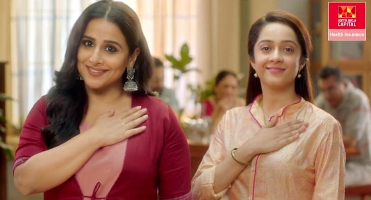 Vidya Balan for Aditya Birla Health Insurance?blur=25