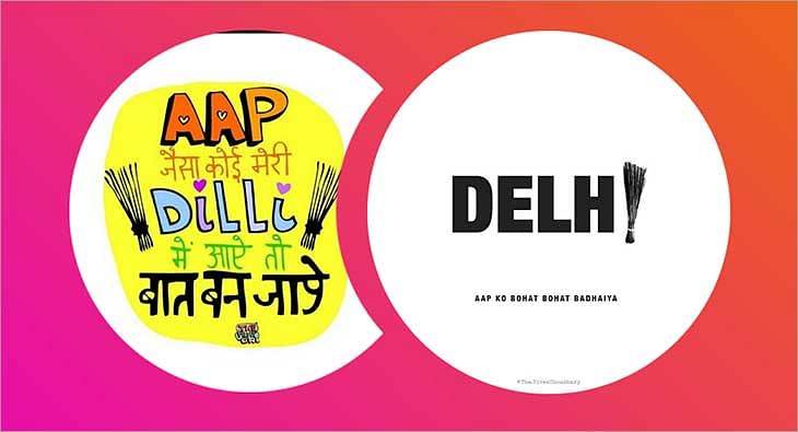 Social media abuzz with funny memes & trending hashtags as AAP sweeps Delhi  polls - Exchange4media
