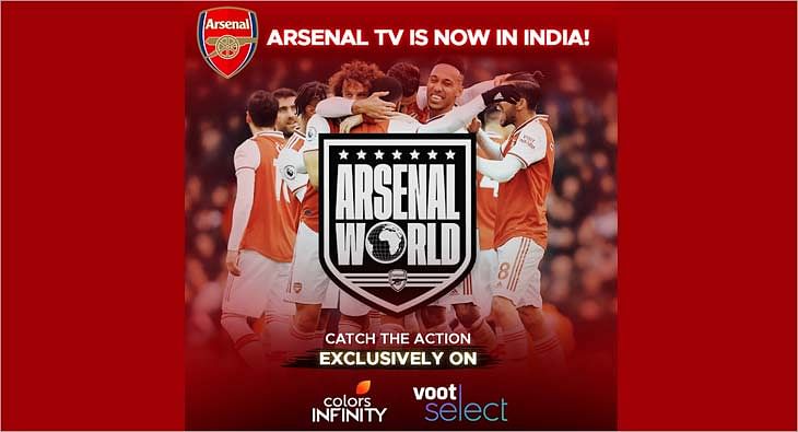 VOOT SELECT COLORS INFINITY to showcase Arsenal TV programmes