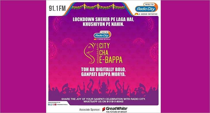 Radio City celebrates Ganeshotsav virtually with City Cha E-Bappa & City  Ganeshotsava - Exchange4media
