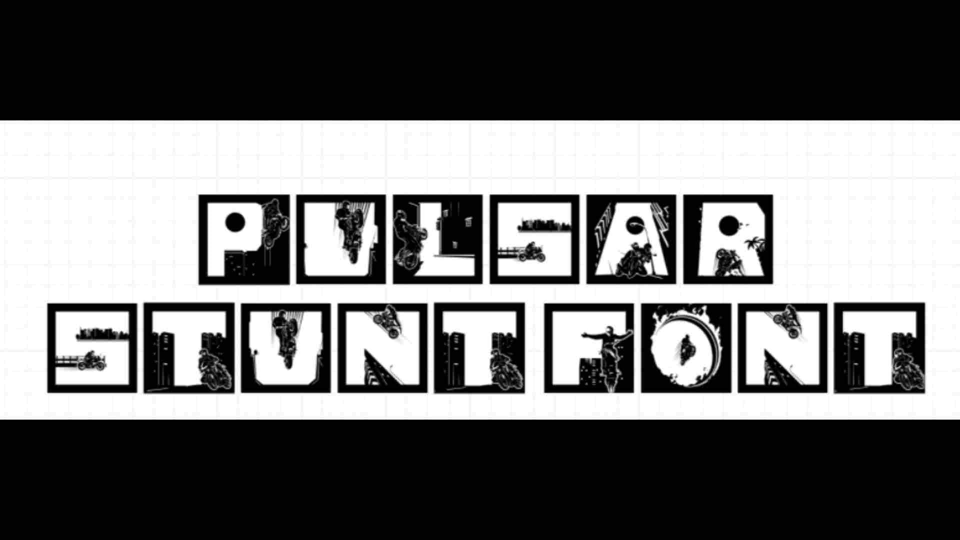 pulsar stunt font?blur=25