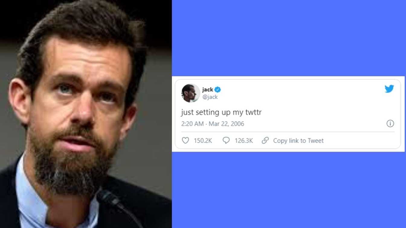 Jack Dorsey puts up first tweet from 2006 for sale