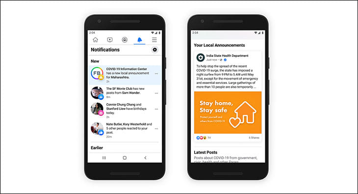 Facebook  COVID-19 Announcement tool?blur=25