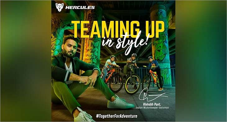 Rishabh Pant roped in as brand ambassador of Hercules Cycles