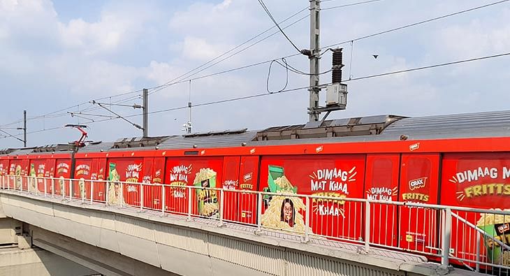 Crax Fritts & Times OOH go for exclusive Metro train branding