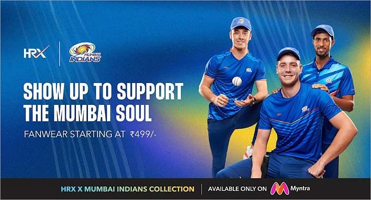 HRX is official fan merchandise partner for four IPL teams