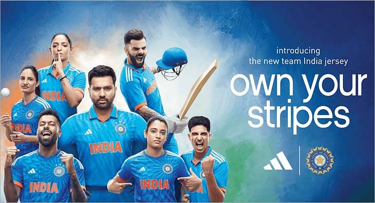 Adidas & BCCI reveal Indian cricket team's new jerseys
