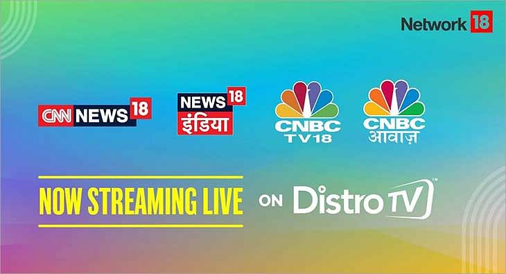 Network18 joins hands with DistroTV to stream channels live and