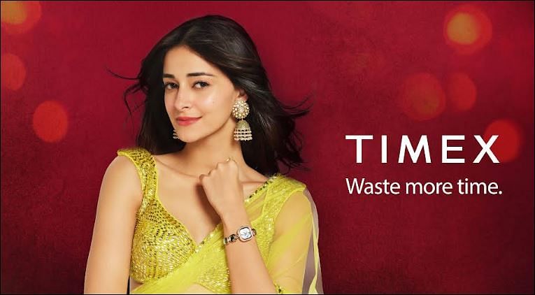 Ananya Pandey and Timex say 'waste more time'