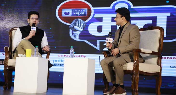 Raghav chadha iTV Network ‘India News Manch’?blur=25