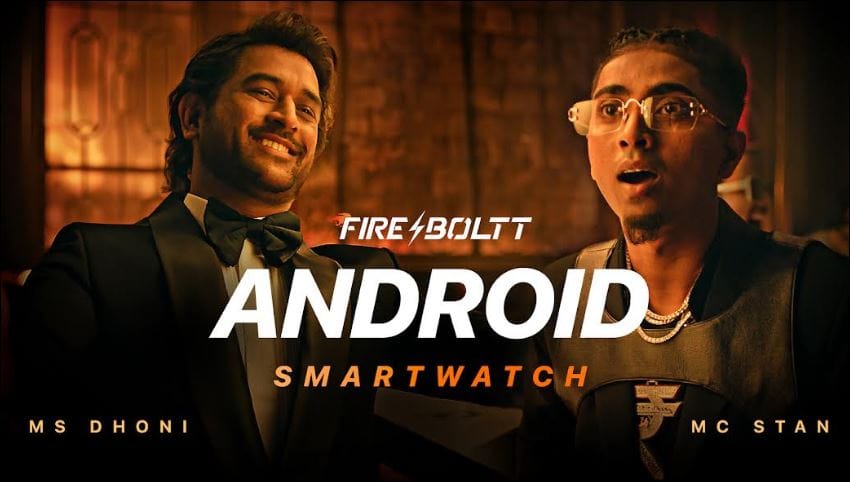 MS Dhoni MC Stan Fire Boltt Smartwatch Ad?blur=25
