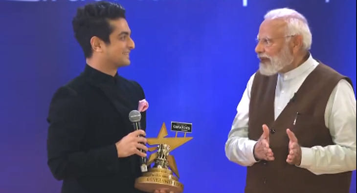 Pm Modi with Ranveer Allahbadia?blur=25