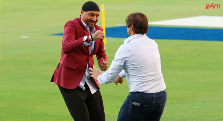 Harbhajan Singh and Shoaib Akhtar