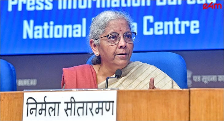 Finance Minister Nirmala Sitharaman Union Budget 2025?blur=25