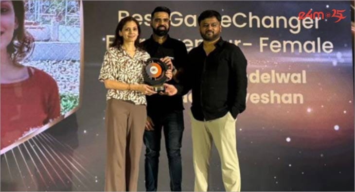 Aayushi Khandelwal - Best D2C Gamechanger Entrepreneur Female title at e4m D2C Awards?blur=25