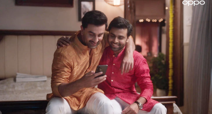 Ranbir Kapoor and Jitendra Kumar x Oppo India