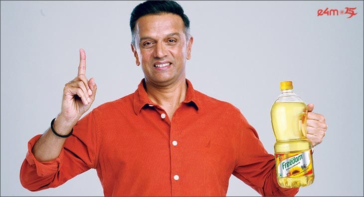 Freedom Refined Sunflower Oil x Rahul Dravid?blur=25