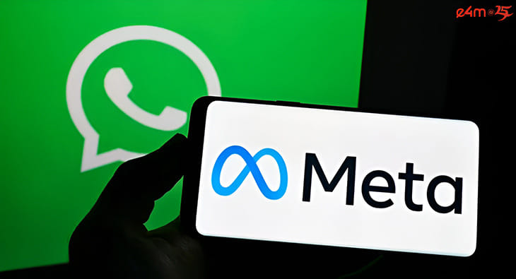 Meta and WhatsApp logo illustration data-sharing case?blur=25