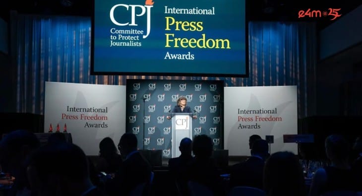 CPJ celebrates courageous journalists at 2025 International Press Freedom Awards?blur=25