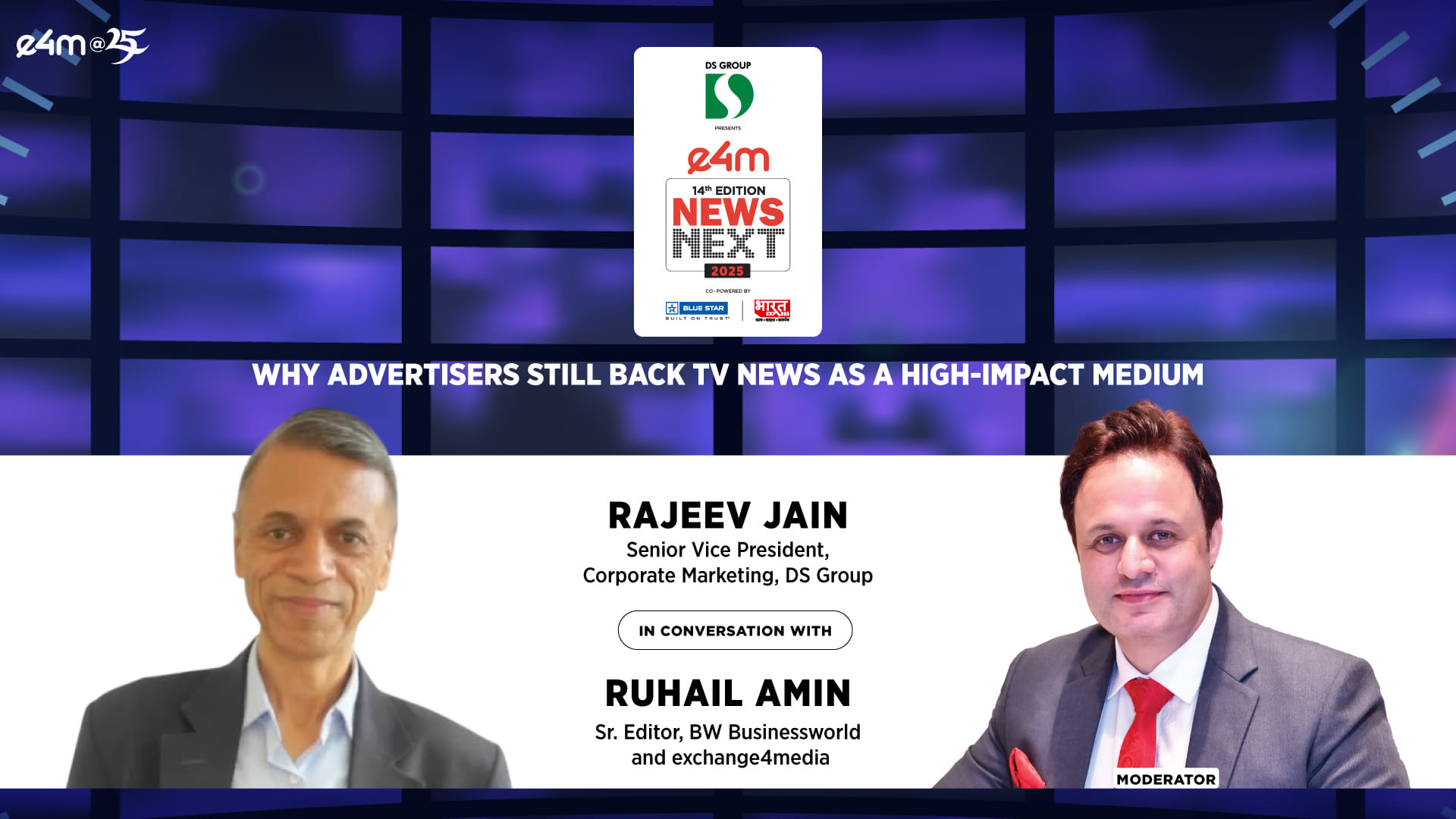 e4m NewsNext Summit 2025, DS Group, Rajeev Jain, Connected TV?blur=25