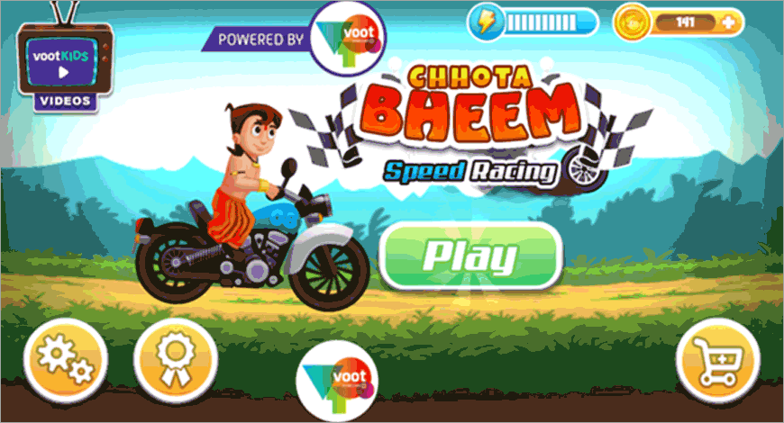 Nazara Games brings alive immersive in-game VOOT Kids experience with  'Chhota Bheem Speed Racing' - Exchange4media