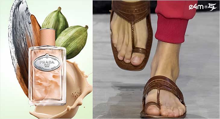 First Kolhapuri chappals, now chai perfume: Prada turns to India for inspiration again?blur=25