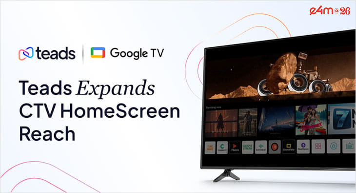 Teads partners with Google TV to expand CTV HomeScreen availability globally?blur=25