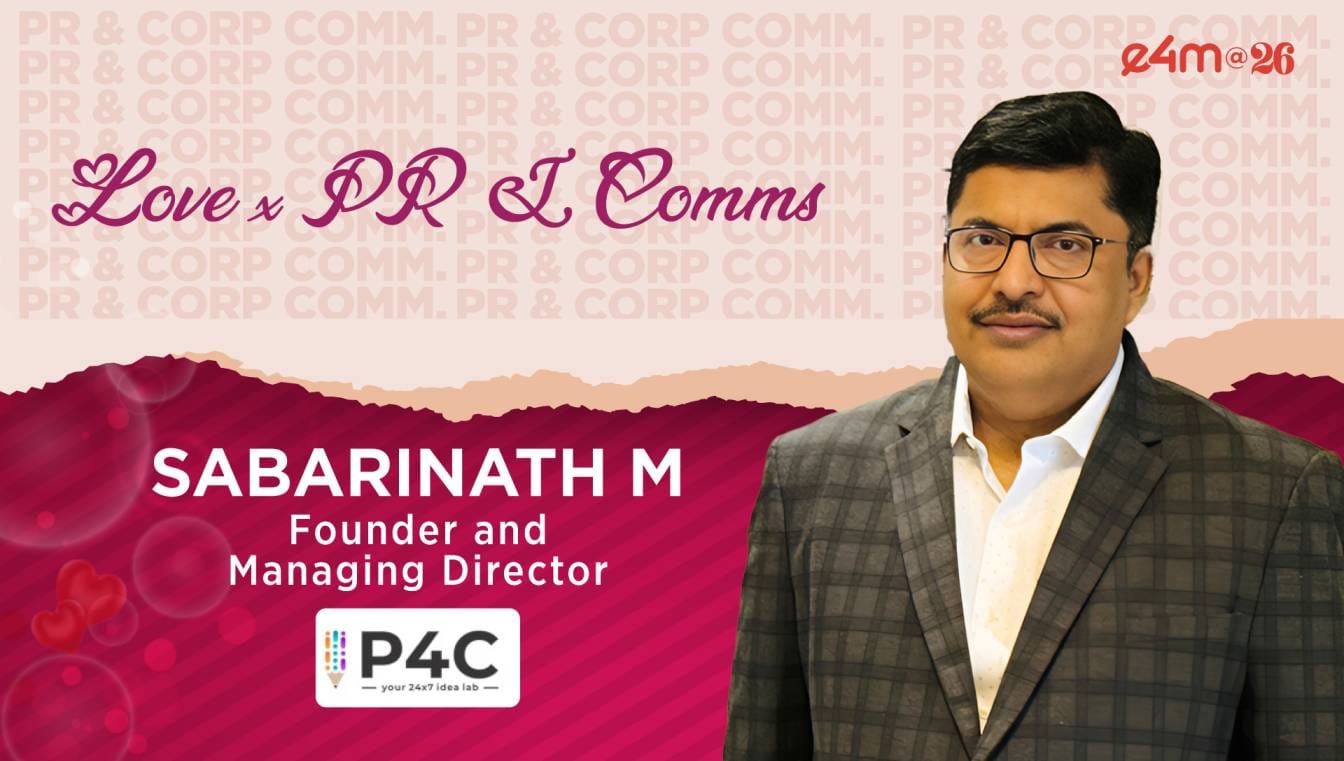 Sabarinath M, Founder and Managing Director of P4C?blur=25
