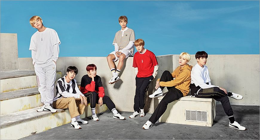 PUMA partners with pop music icons, BTS