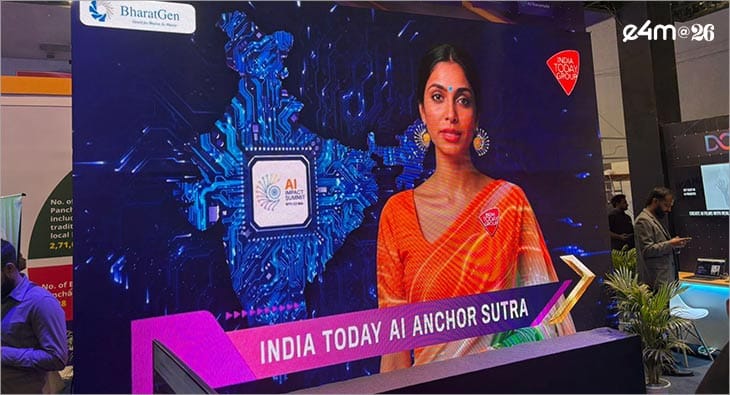 India Today AI News Anchor Sutra?blur=25