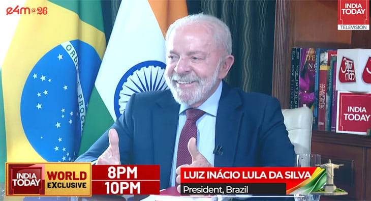 India Today to air exclusive interview with Brazilian President Luiz Inácio Lula da Silva tonight?blur=25