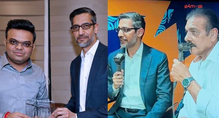 When Sundar Pichai joined Ravi Shastri in the commentary box?blur=25