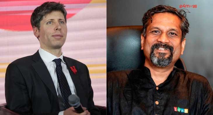 Sridhar Vembu reacts to Sam Altman’s AI-human comparison?blur=25