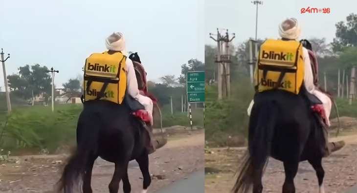 Blinkit on horseback?blur=25