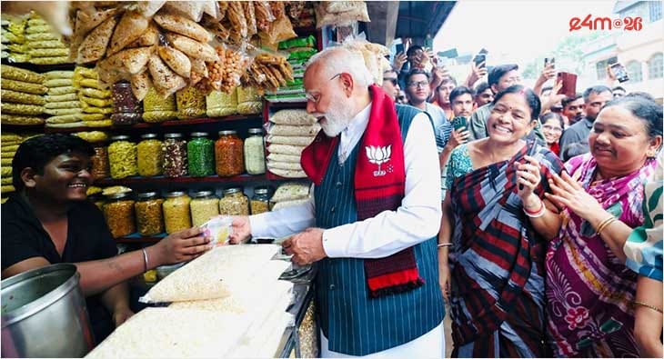 PM Modi gets netizens talking with quick stop for jhalmuri in Bengal?blur=25