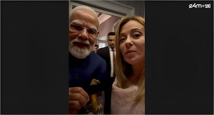 Parle, Mayank Shah, PM Modi, Melodi, Giorgia Meloni?blur=25