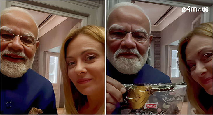 PM Narendra Modi & PM Giorgia Meloni?blur=25