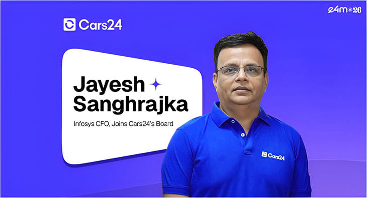 Infosys CFO Jayesh Sanghrajka Joins Cars24 Board as Independent Director