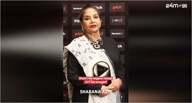 Shabana Azmi Receives Honor at e4m Play Streaming Media Awards?blur=25