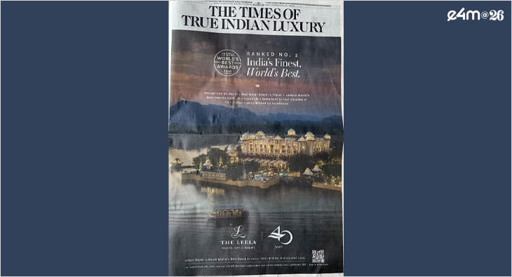 The Leela Palace Ad