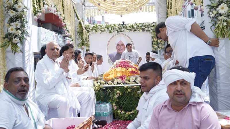 Last Rites of Nand Kishore Goenka performed in Agroha