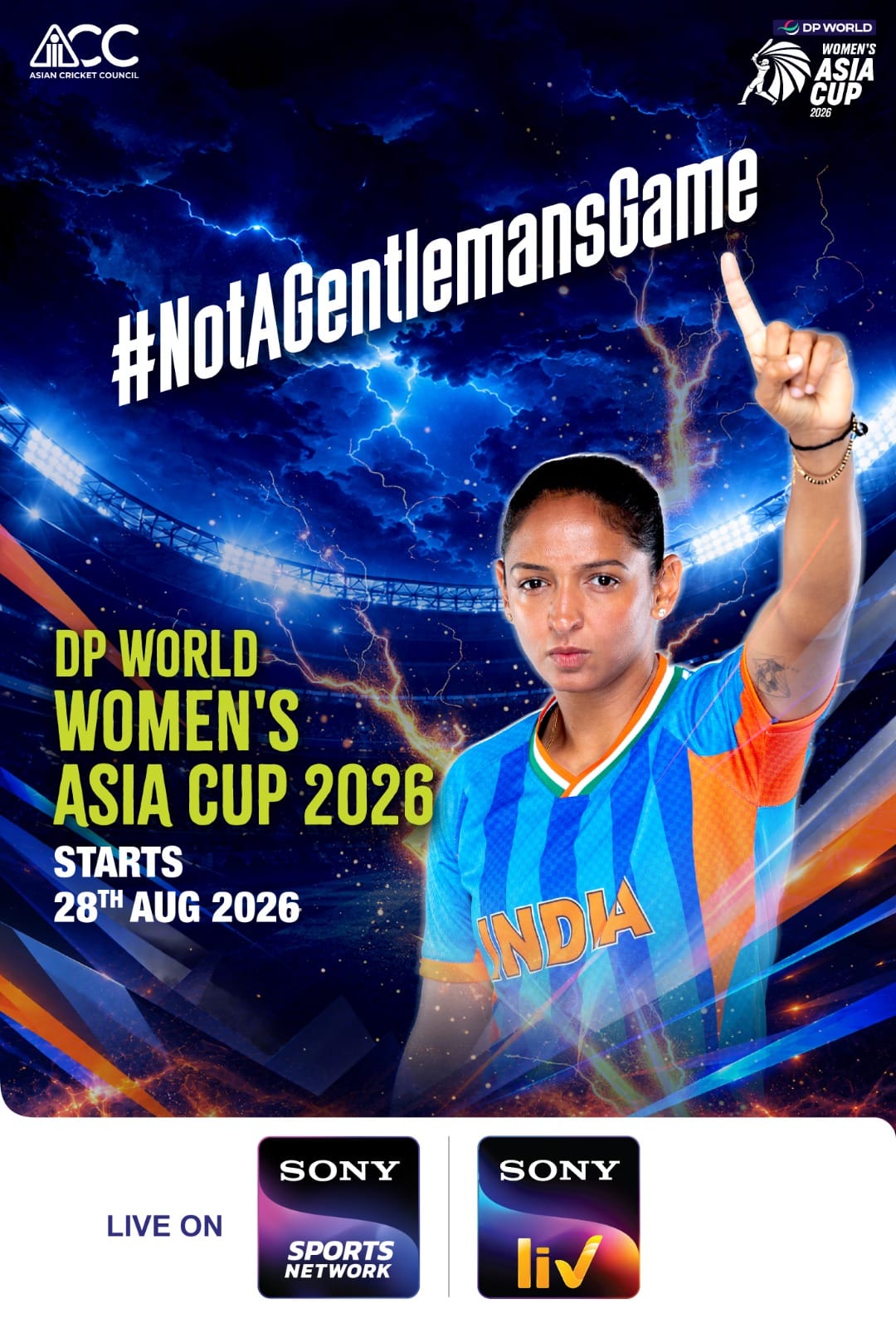 Harmanpreet Kaur Champions Sony Sports Network's Bold Campaign for T20 Asia Cup?blur=25