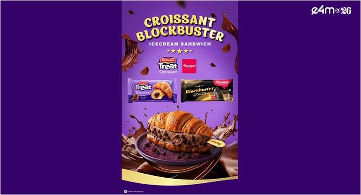 Britannia Treat Croissant and Havmor Blockbuster come together