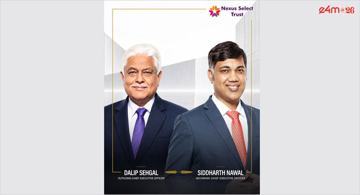 Siddharth Nawal Appointed MD &amp; CEO-Designate of Nexus Select Trust