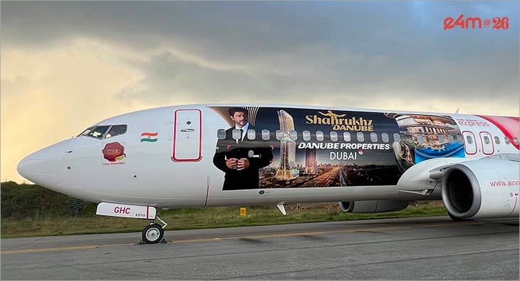 Danube Properties Unveils Shah Rukh Khan-Themed Aircraft Livery