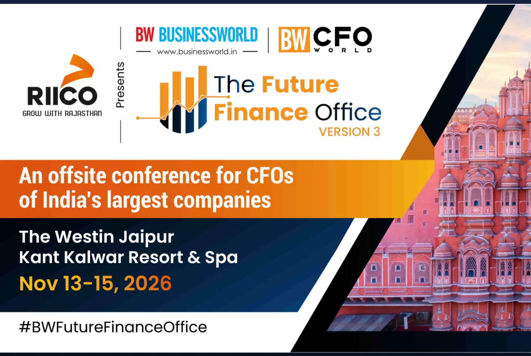 Top CFOs to Gather in Jaipur for Future Finance Office Conference