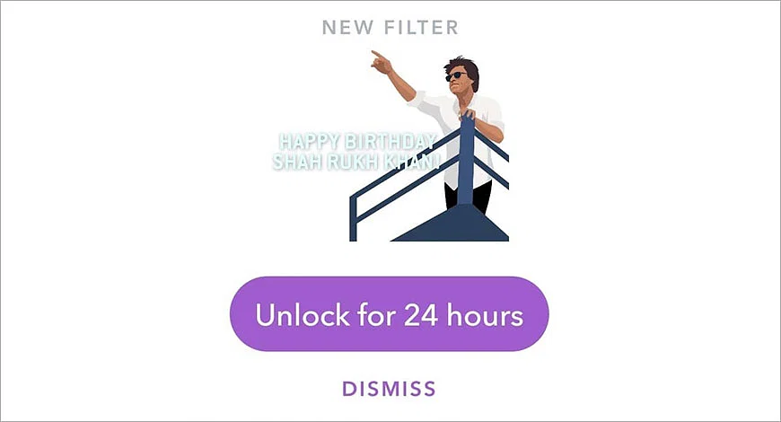 Snapchat Launches Srk Inspired Filter To Celebrate The Superstar S 53rd Birthday Exchange4media