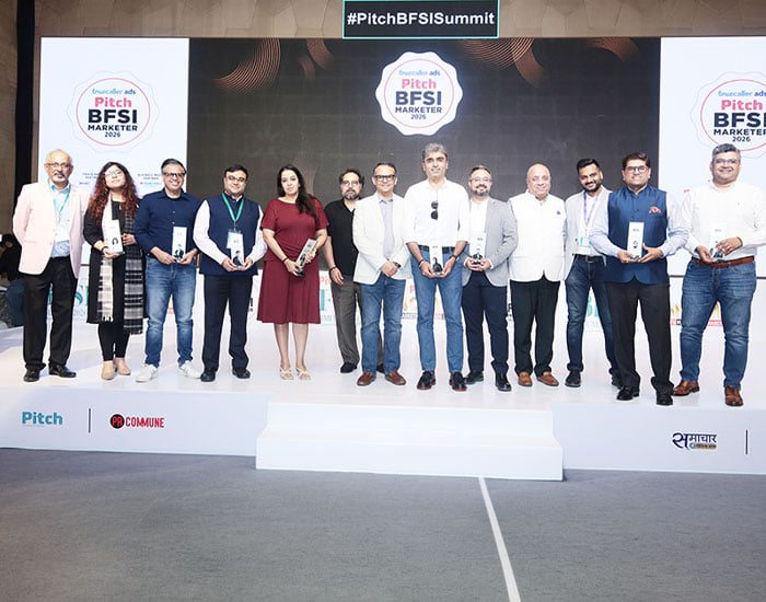 Winners of the Truecaller Ads Pitch BFSI Marketer Awards, Dr. Annurag Batra of BW BusinessWorld and exchange4media, Nawal Ahuja of exchange4media